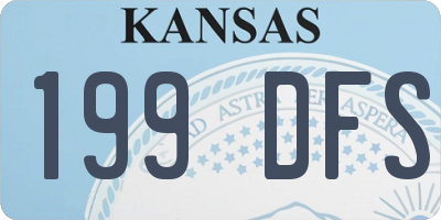 KS license plate 199DFS