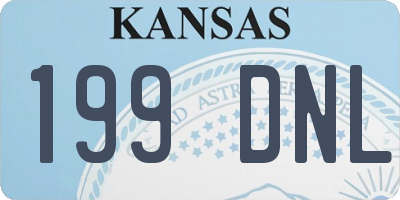 KS license plate 199DNL