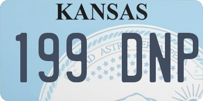 KS license plate 199DNP