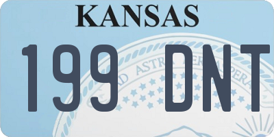 KS license plate 199DNT