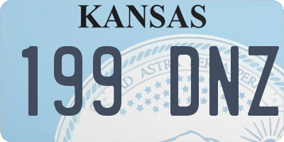 KS license plate 199DNZ