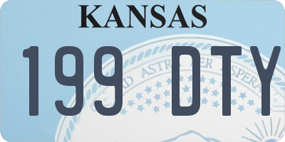 KS license plate 199DTY