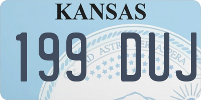 KS license plate 199DUJ