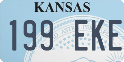 KS license plate 199EKE