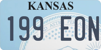 KS license plate 199EON