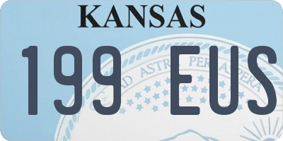 KS license plate 199EUS