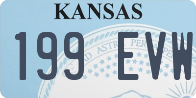 KS license plate 199EVW