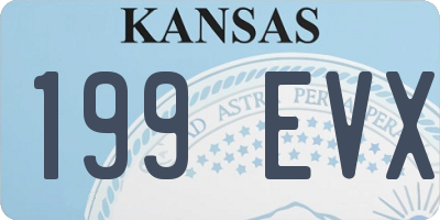 KS license plate 199EVX