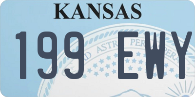 KS license plate 199EWY