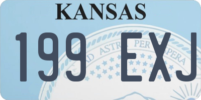 KS license plate 199EXJ