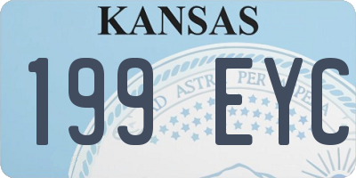 KS license plate 199EYC