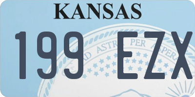 KS license plate 199EZX