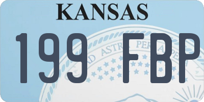 KS license plate 199FBP