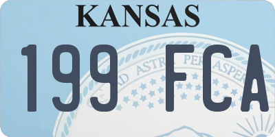 KS license plate 199FCA
