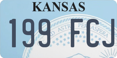 KS license plate 199FCJ