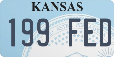 KS license plate 199FED