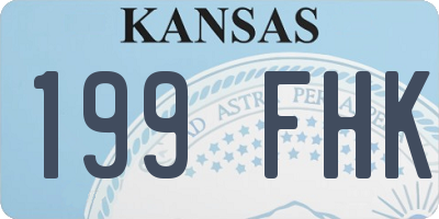 KS license plate 199FHK