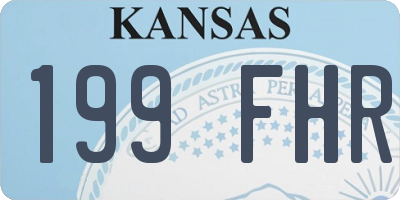 KS license plate 199FHR