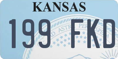 KS license plate 199FKD