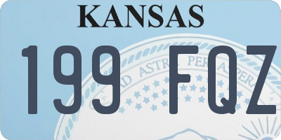 KS license plate 199FQZ