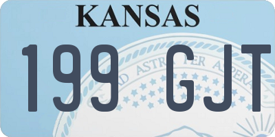 KS license plate 199GJT