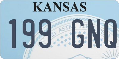 KS license plate 199GNQ