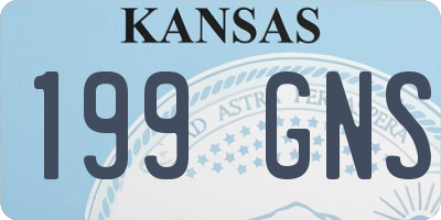 KS license plate 199GNS