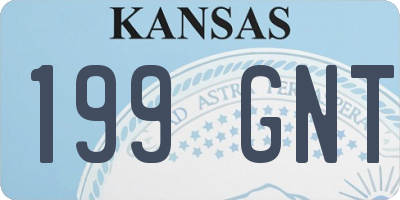 KS license plate 199GNT