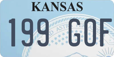 KS license plate 199GOF