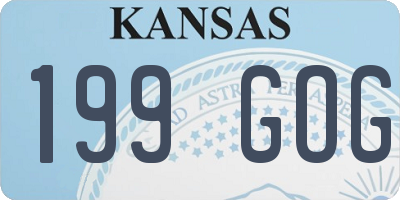 KS license plate 199GOG