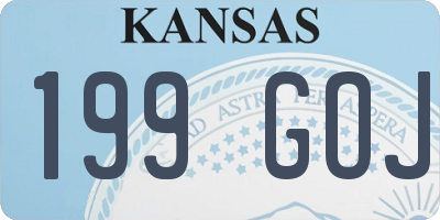 KS license plate 199GOJ