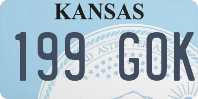 KS license plate 199GOK