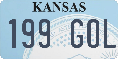 KS license plate 199GOL