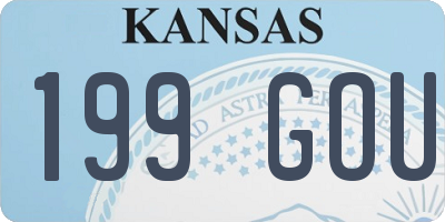 KS license plate 199GOU