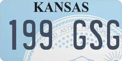 KS license plate 199GSG