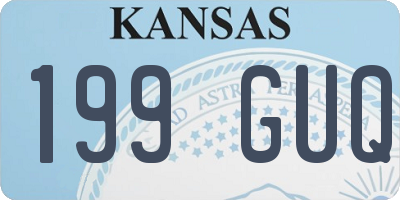 KS license plate 199GUQ