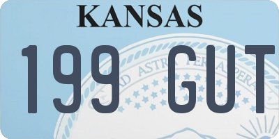 KS license plate 199GUT