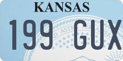 KS license plate 199GUX