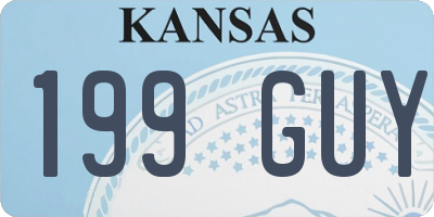 KS license plate 199GUY