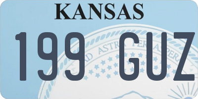 KS license plate 199GUZ