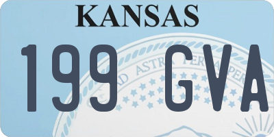 KS license plate 199GVA