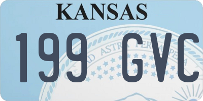 KS license plate 199GVC