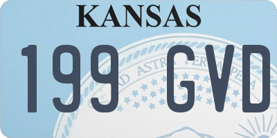 KS license plate 199GVD