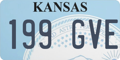 KS license plate 199GVE