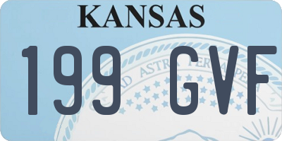 KS license plate 199GVF
