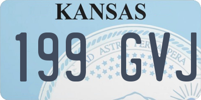 KS license plate 199GVJ