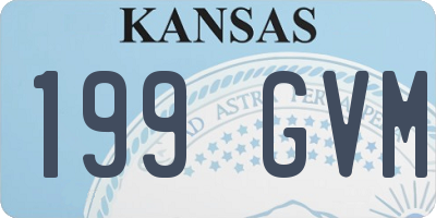 KS license plate 199GVM