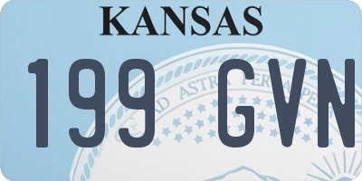 KS license plate 199GVN