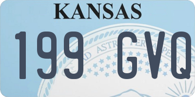 KS license plate 199GVQ