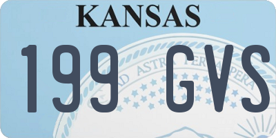 KS license plate 199GVS